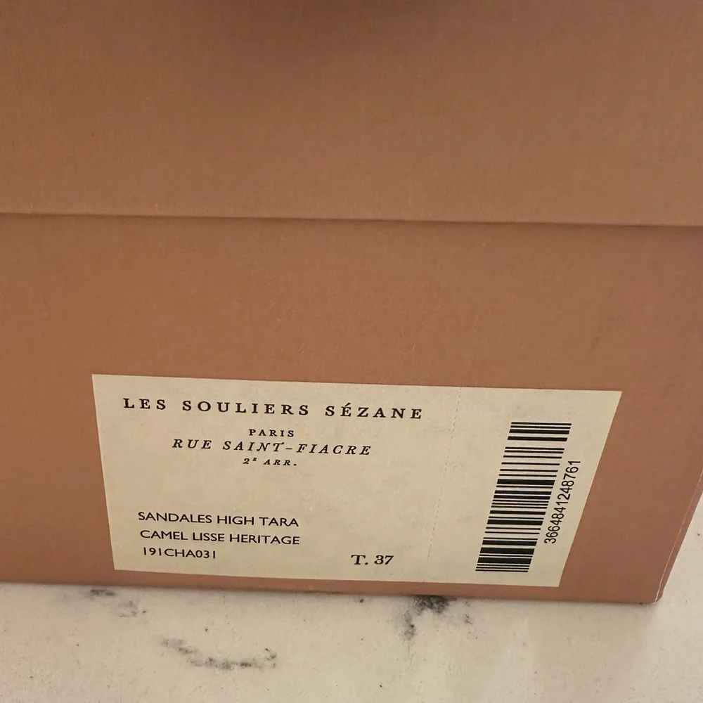 Sezane High Tara Sandals in Heritage Leather - Picture 9 of 9